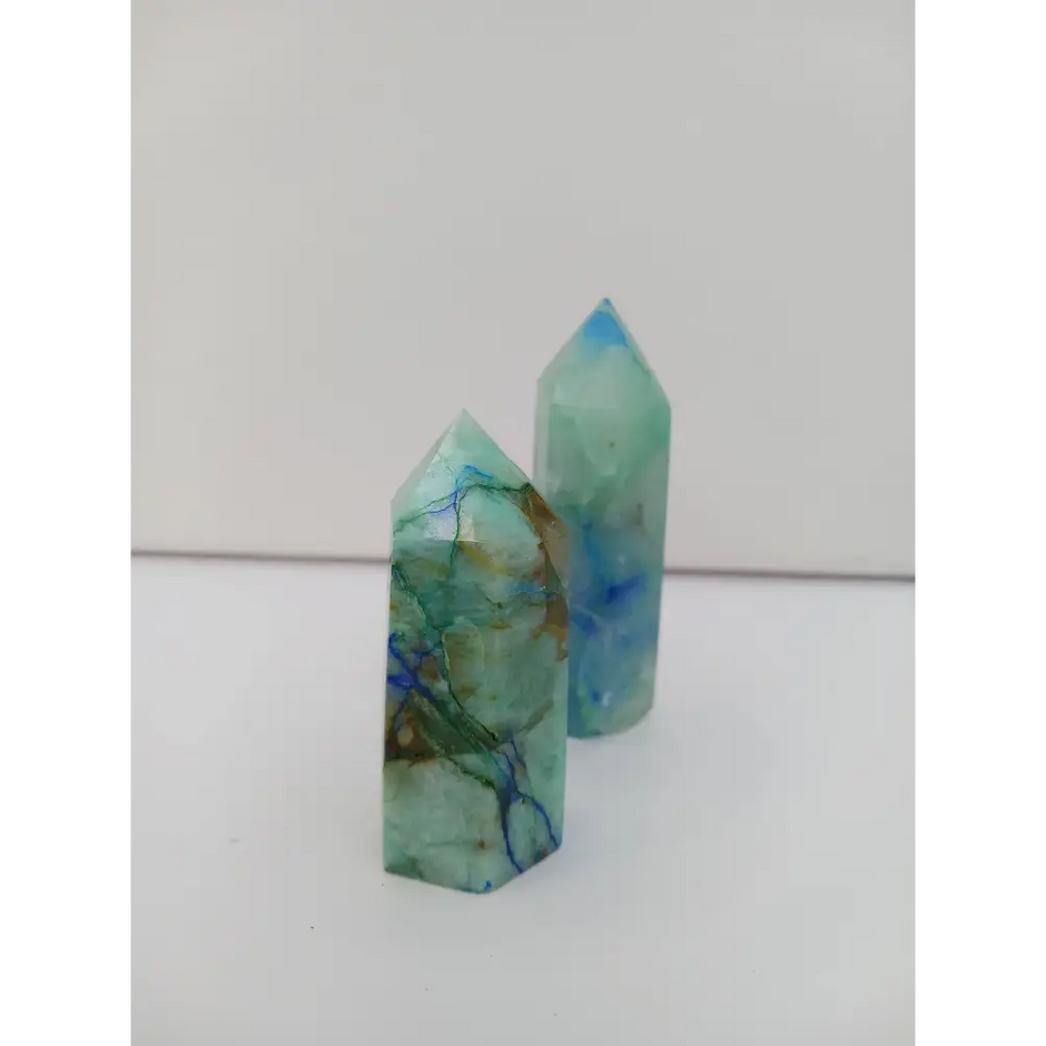 🔥🔵 Phoenix Stone & Lapis Tower 3.25’’ – Insight & Renewal 🔵🔥 - 2.5’’ - Towers