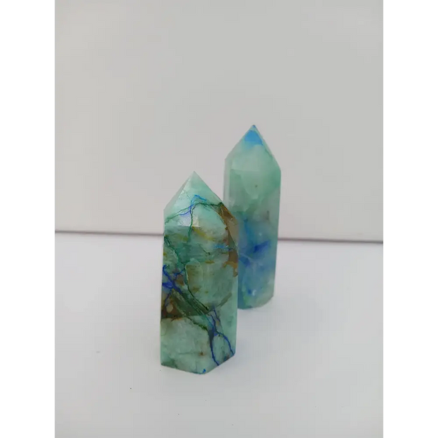 🔥🔵 Phoenix Stone & Lapis Tower 3.25’’ – Insight & Renewal 🔵🔥 - 2.5’’ - Towers