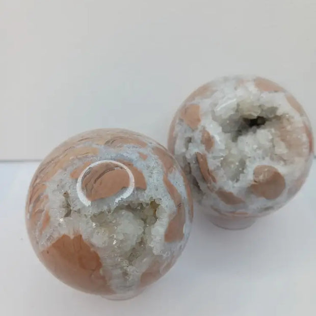 🌸✨ Pink Sakura Agate Sphere – Joy Growth and Gentle Healing ✨🌸 - Spheres