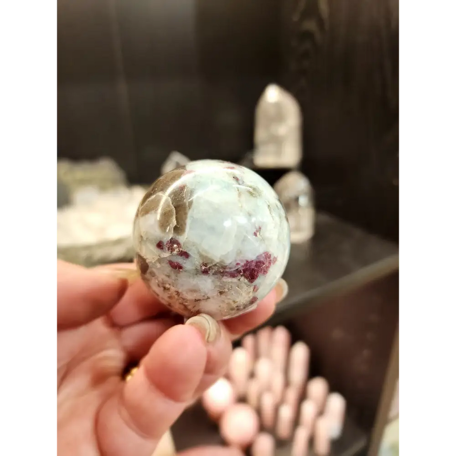 🌸💗 Pink Tourmaline Spheres – Harmonizing Energy Crystals! ✨ - 15 - Spheres