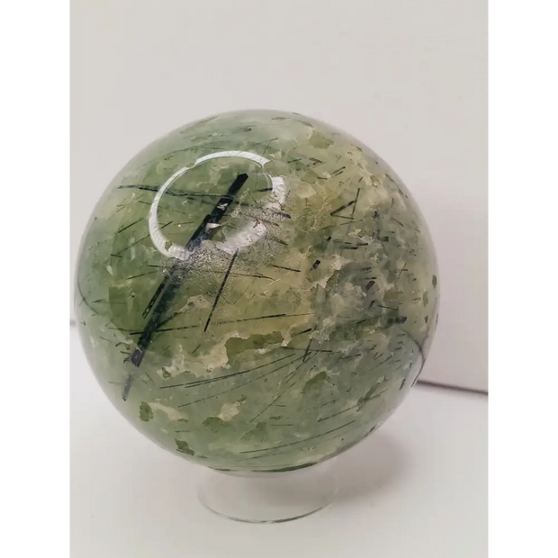 💚✨ Prehnite Sphere – Heart Healing & Peaceful Protection! 🌿 - Spheres