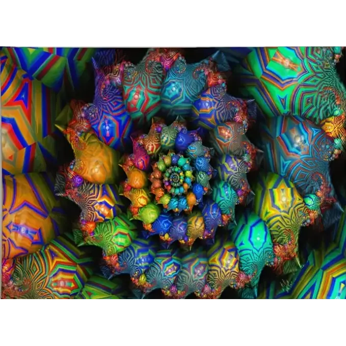 Psychedelic Sacred Geometry Tapestry 59 x 79 - Tapestry