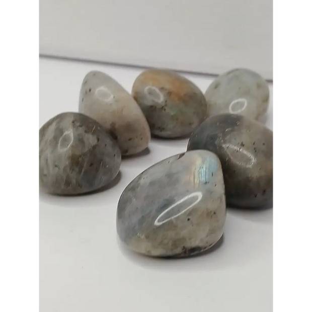 💜✨ Purple and Gold Labradorite Tumble – Transformation Intuition and Magic 🌟 - Tumbles