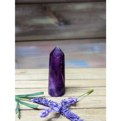 Purple Fluorite Cylinder Tower - 7 - Towers