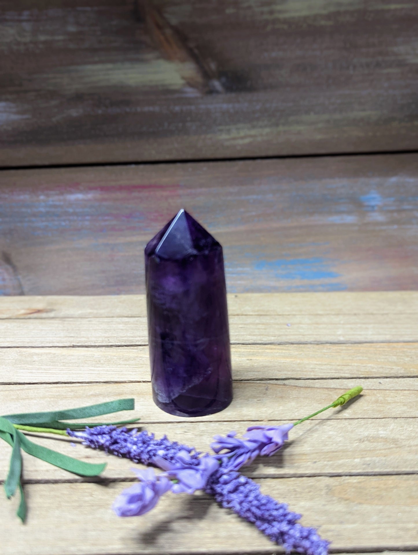 Purple Fluorite Cylinder Tower - 4 - Towers