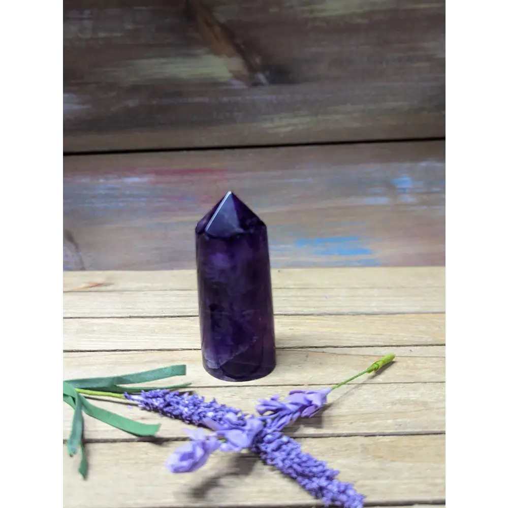 Purple Fluorite Cylinder Tower - 4 - Towers