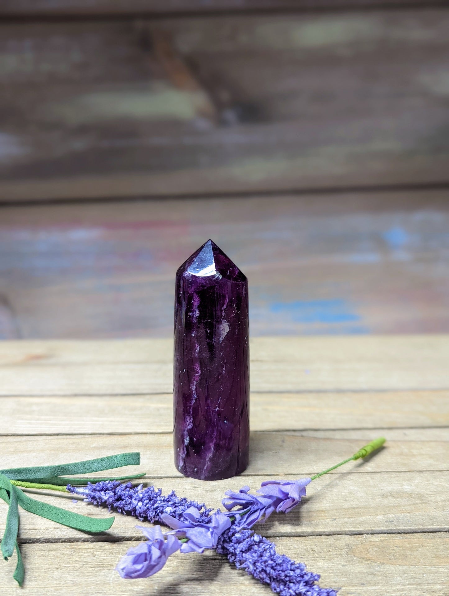 Purple Fluorite Cylinder Tower - 10 - Towers