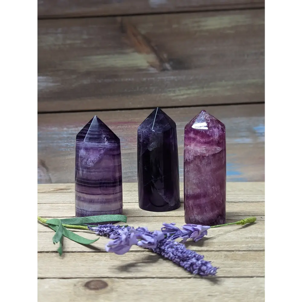 Purple Fluorite Cylinder Tower - Towers