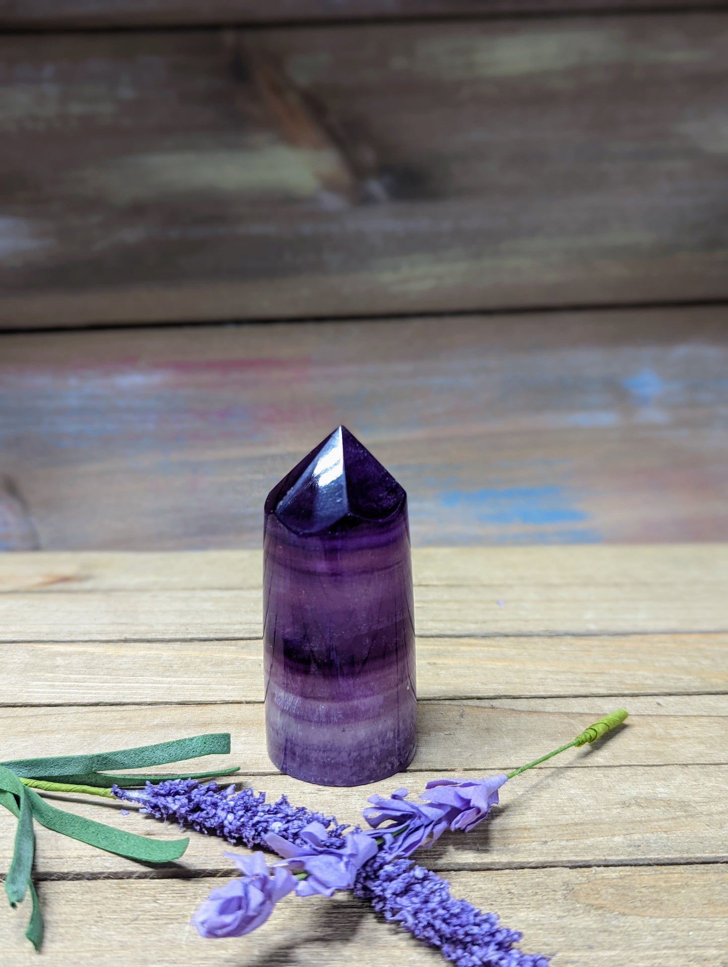 Purple Fluorite Cylinder Tower - 6 - Towers