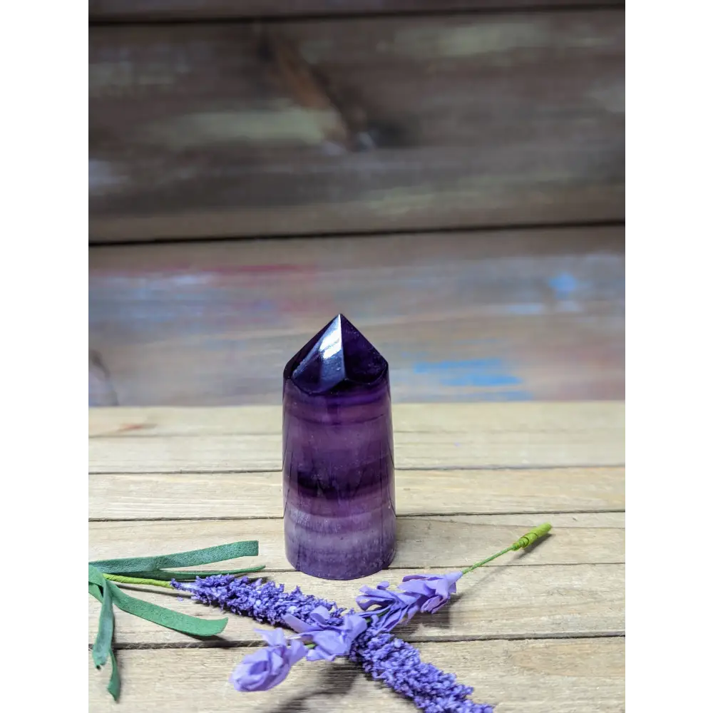 Purple Fluorite Cylinder Tower - 6 - Towers