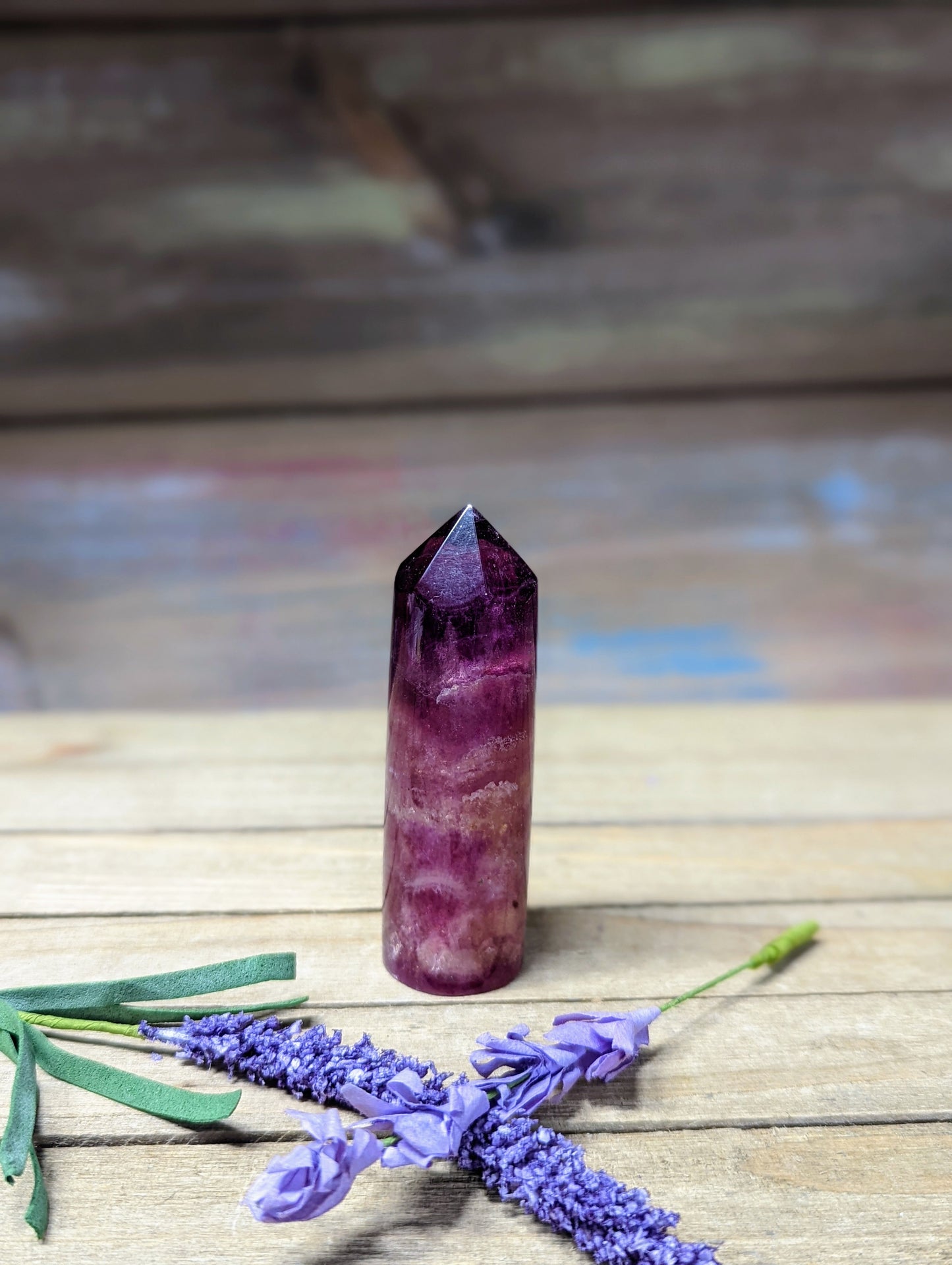 Purple Fluorite Cylinder Tower - 11 - Towers