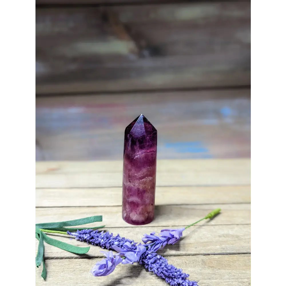 Purple Fluorite Cylinder Tower - 11 - Towers