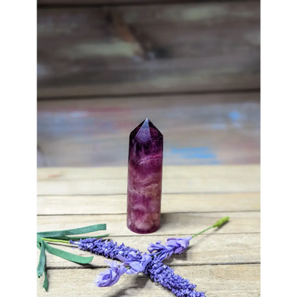 Purple Fluorite Cylinder Tower - 11 - Towers