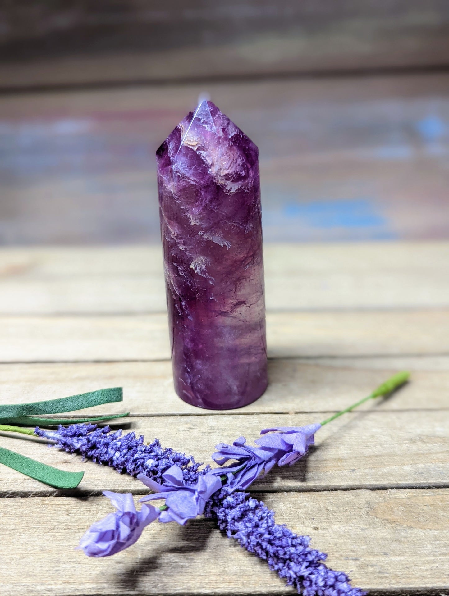 Purple Fluorite Cylinder Tower - 16 - Towers