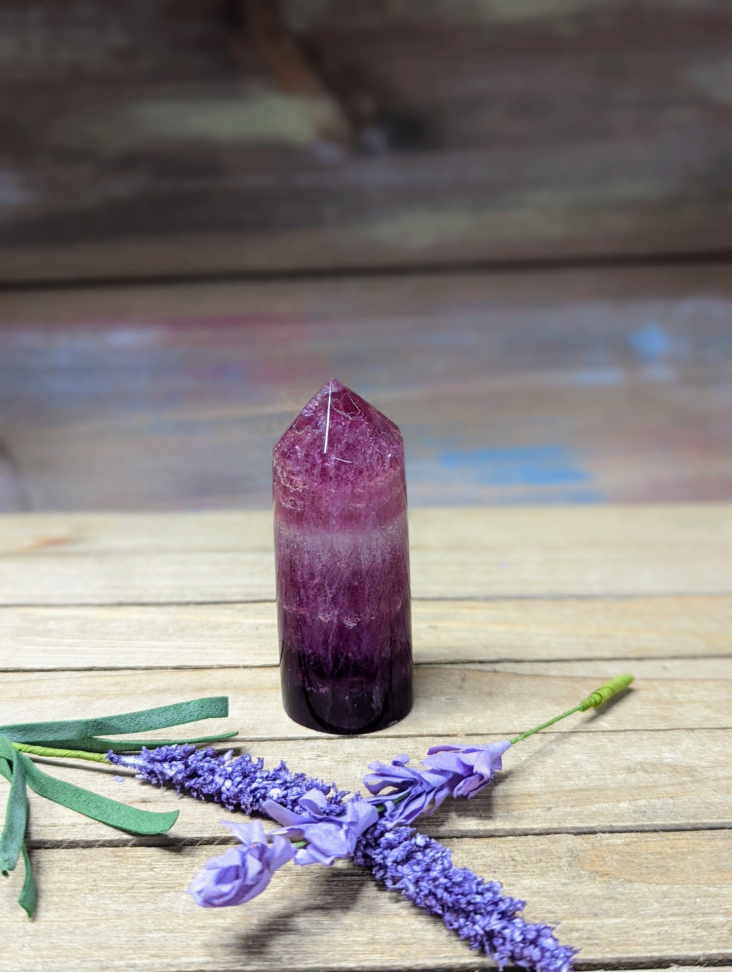 Purple Fluorite Cylinder Tower - 3 - Towers