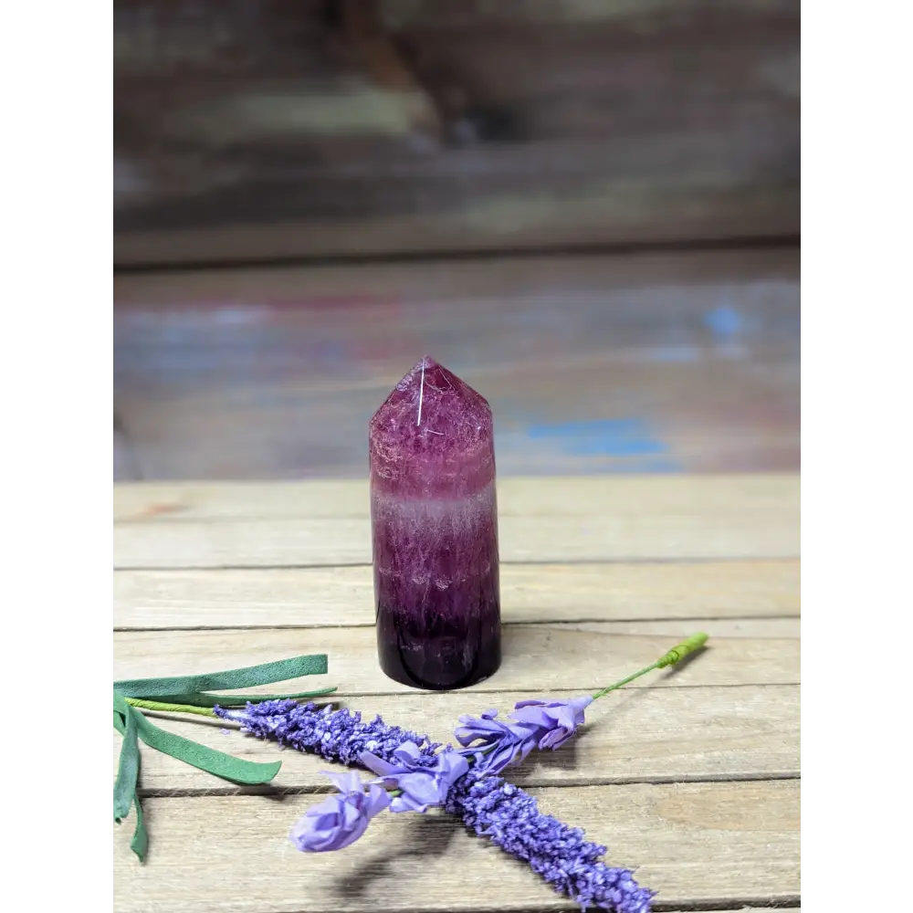 Purple Fluorite Cylinder Tower - 3 - Towers