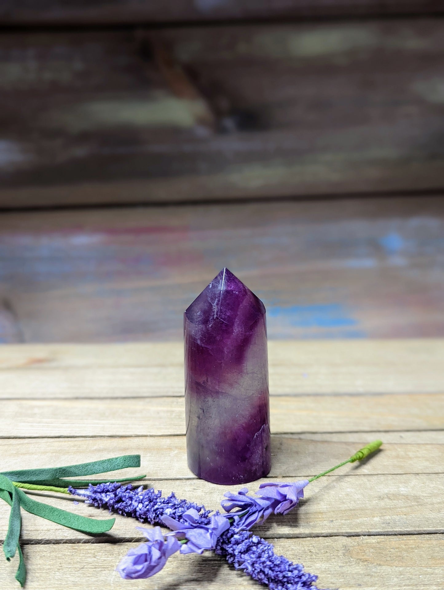 Purple Fluorite Cylinder Tower - 12 - Towers