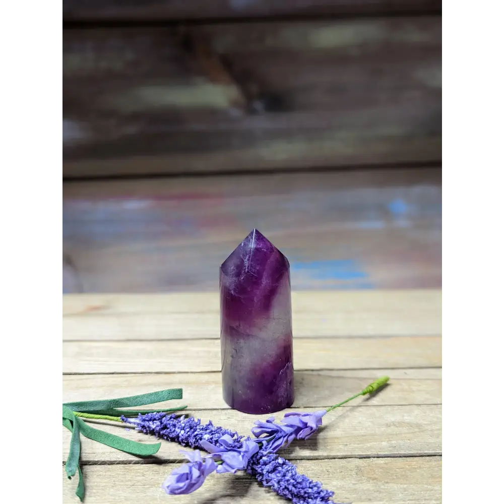 Purple Fluorite Cylinder Tower - 12 - Towers