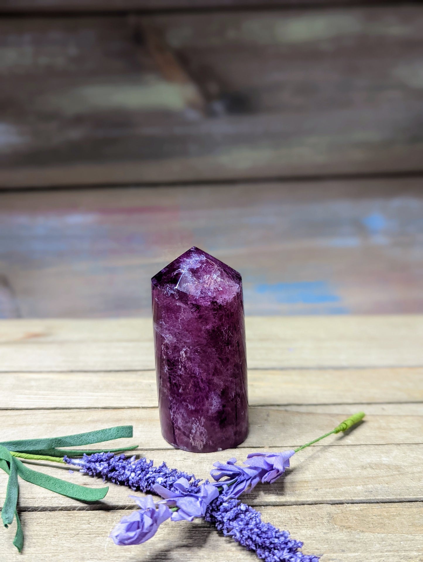 Purple Fluorite Cylinder Tower - 5 - Towers