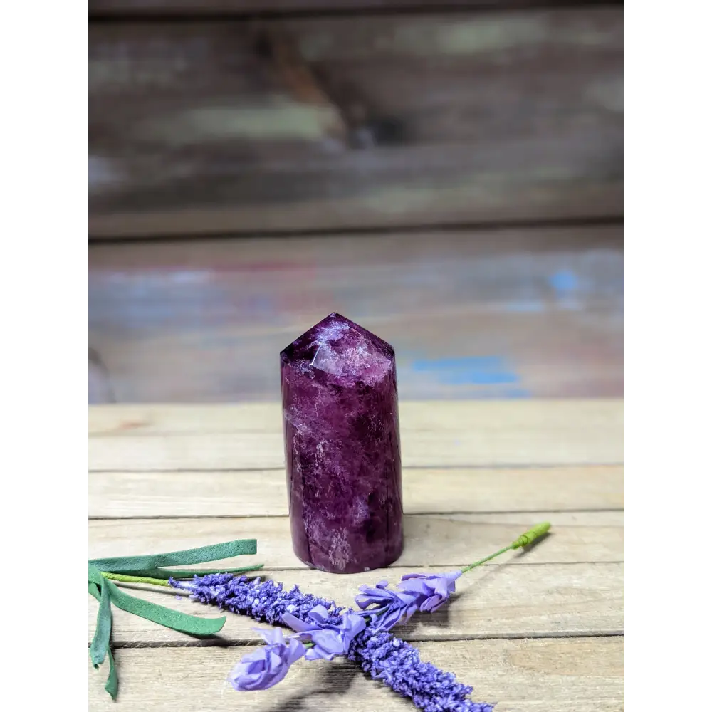 Purple Fluorite Cylinder Tower - 5 - Towers