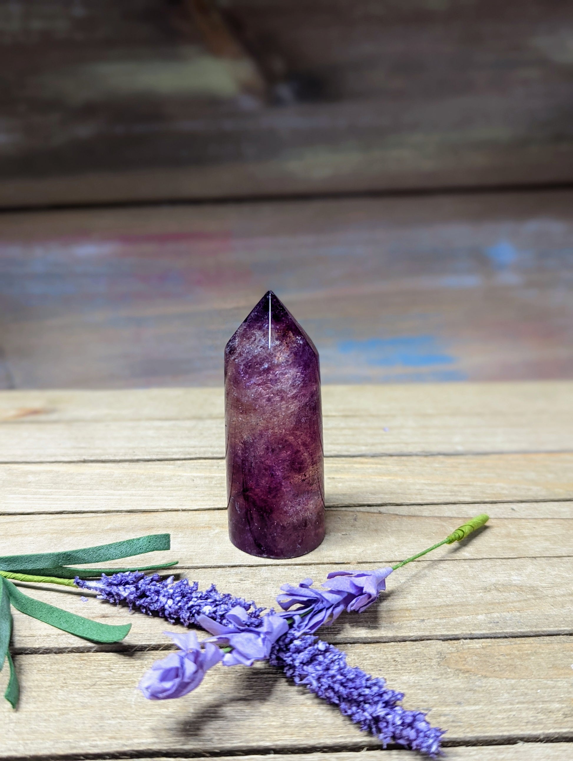 Purple Fluorite Cylinder Tower - 2 - Towers