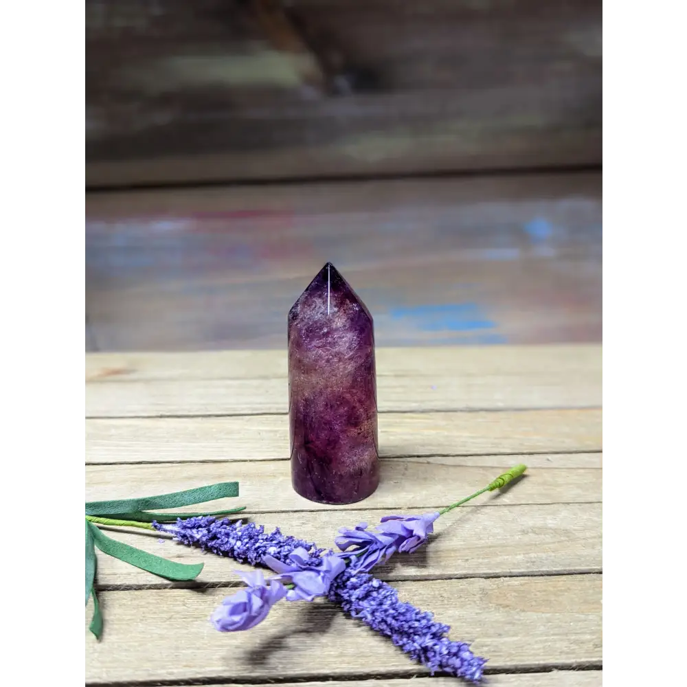 Purple Fluorite Cylinder Tower - 2 - Towers