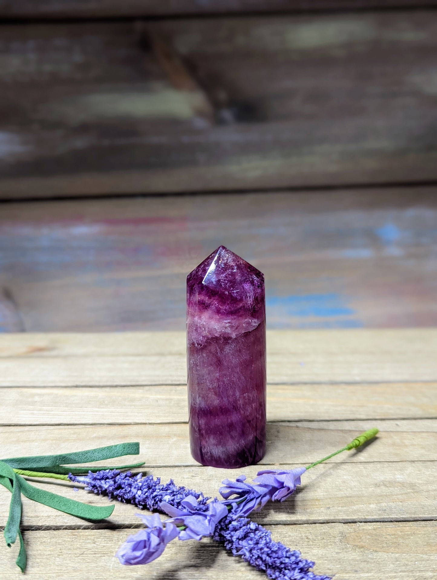 Purple Fluorite Cylinder Tower - 13 - Towers