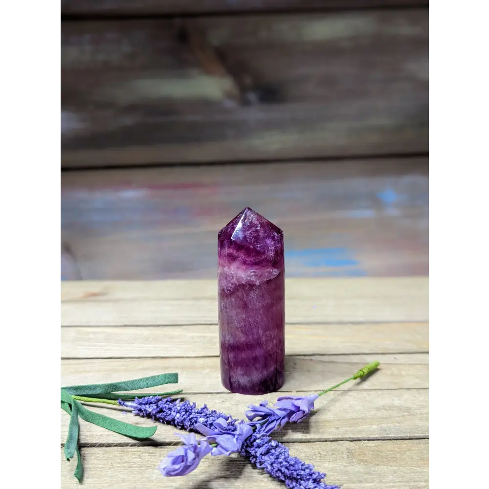 Purple Fluorite Cylinder Tower - 13 - Towers