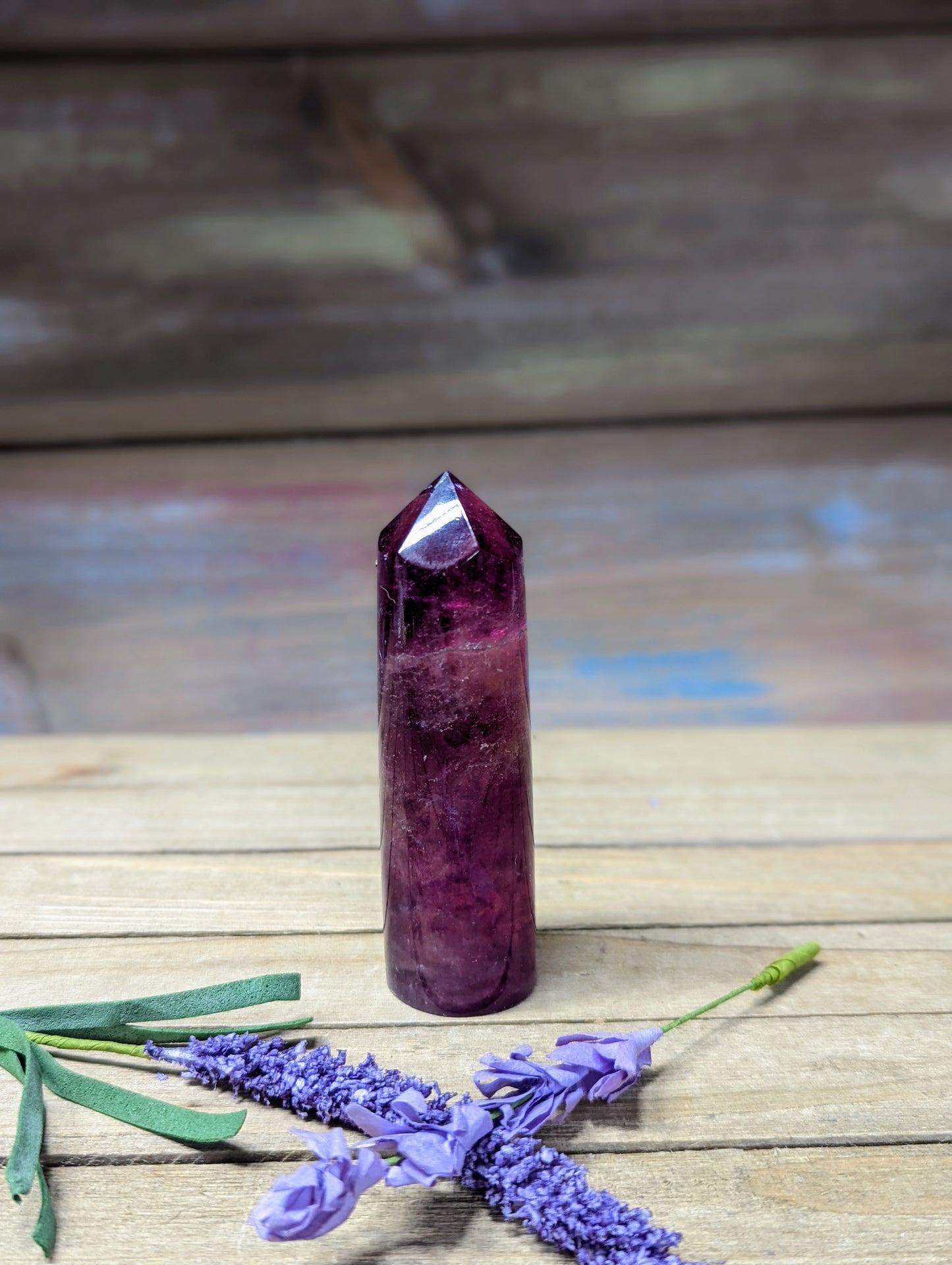 Purple Fluorite Cylinder Tower - 8 - Towers
