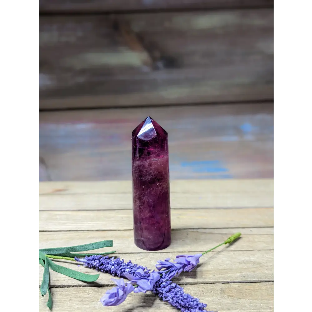 Purple Fluorite Cylinder Tower - 8 - Towers