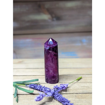 Purple Fluorite Cylinder Tower - 14 - Towers