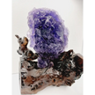 💜✨ Purple Gemy Fluorite with Stand – Clarity Intuition and Majestic Energy 🌟 - Specimens
