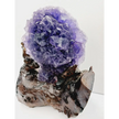 💜✨ Purple Gemy Fluorite with Stand – Clarity Intuition and Majestic Energy 🌟 - Specimens