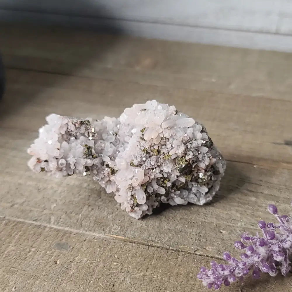 Pyrite on Quartz Clusters - 12 - Specimens