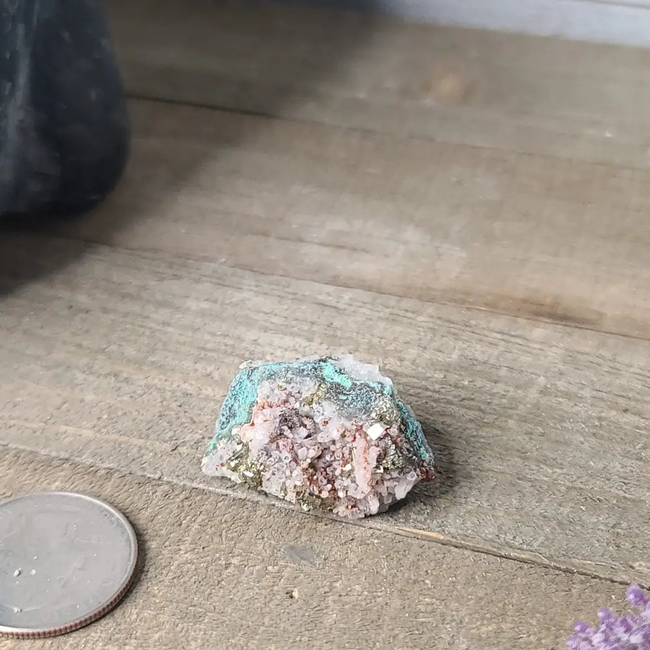 Pyrite on Quartz Clusters - 2 - Specimens