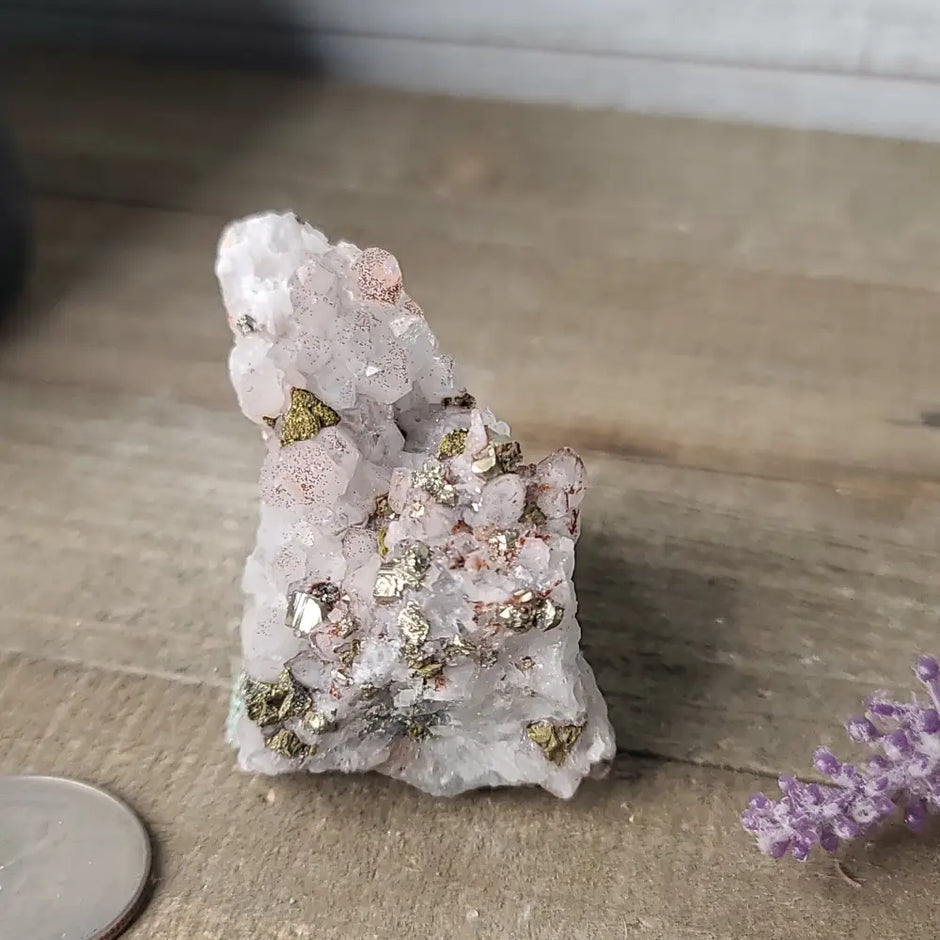 Pyrite on Quartz Clusters - 27 - Specimens