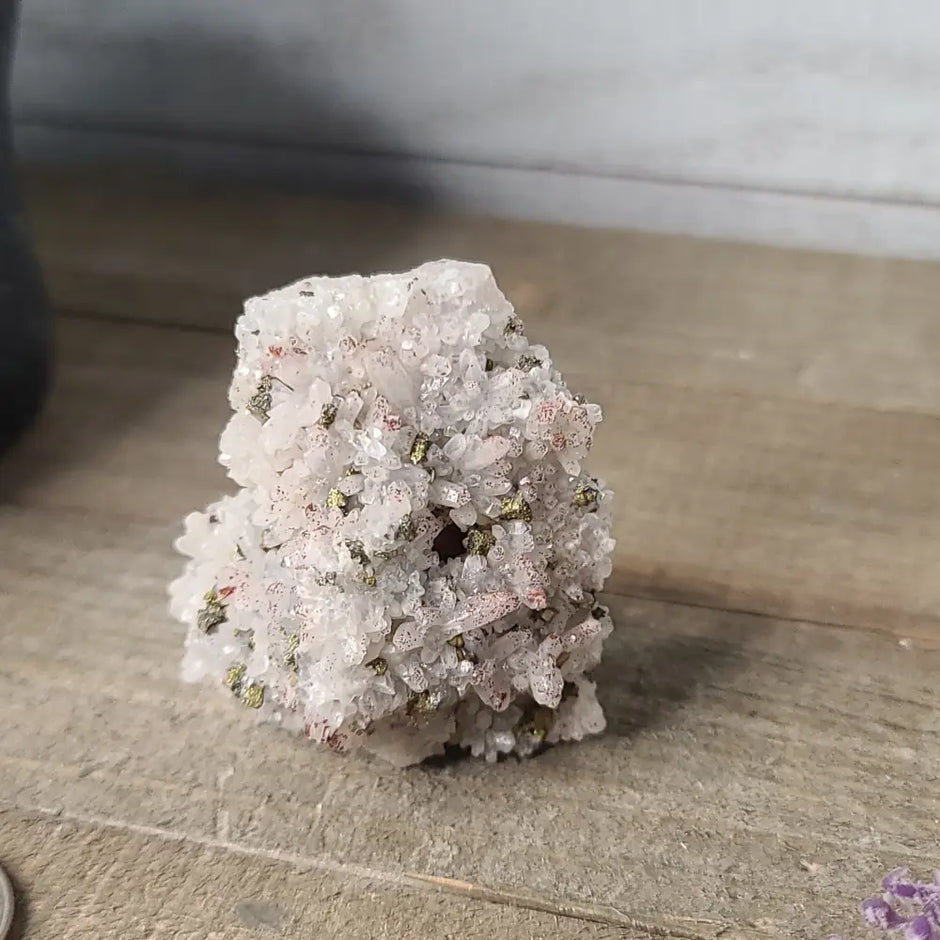 Pyrite on Quartz Clusters - 9 - Specimens