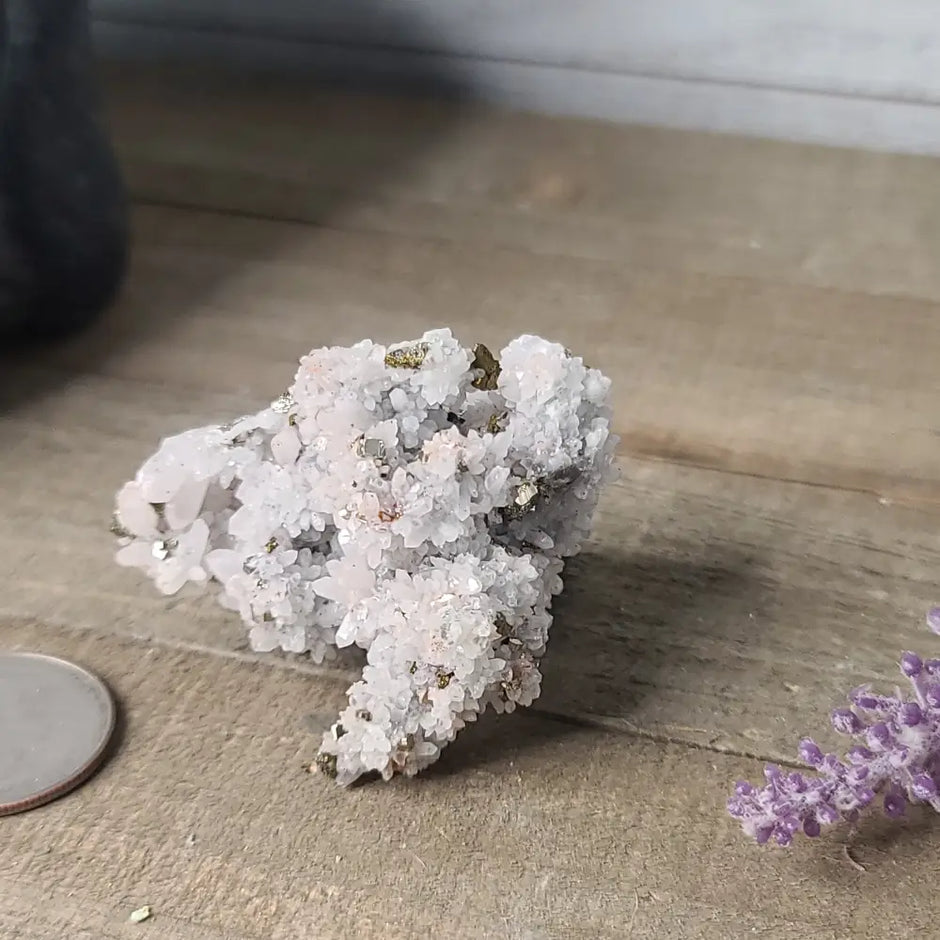 Pyrite on Quartz Clusters - 17 - Specimens