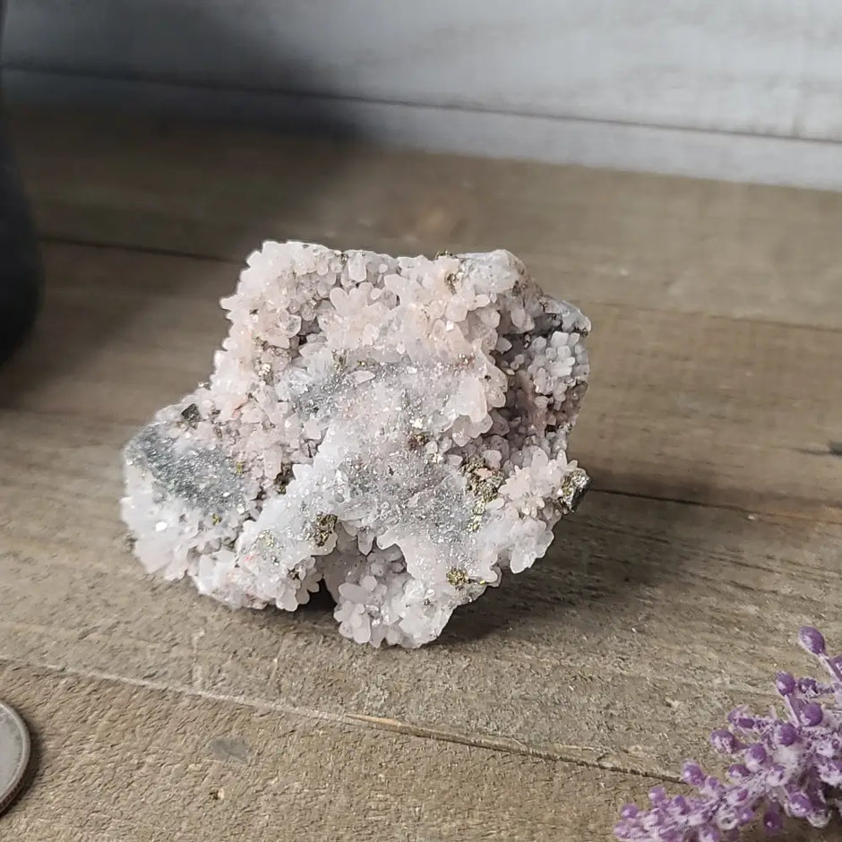 Pyrite on Quartz Clusters - 15 - Specimens