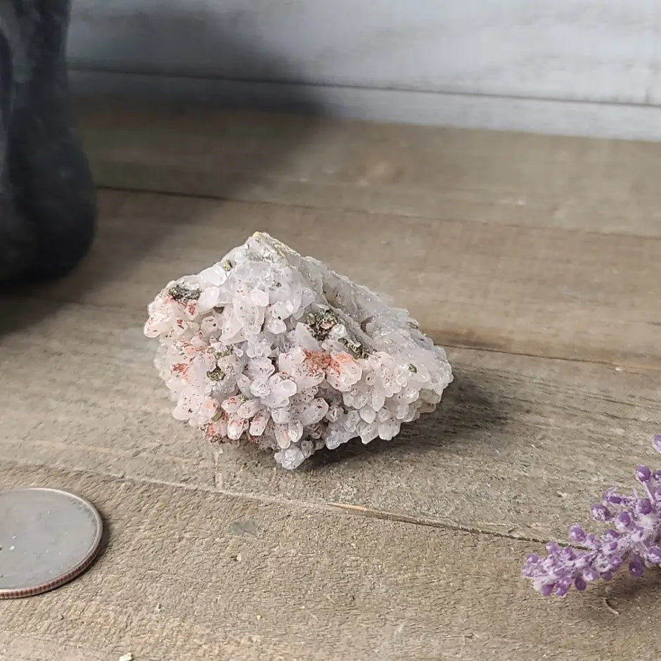 Pyrite on Quartz Clusters - 16 - Specimens