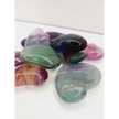 🌈💚 Rainbow Fluorite Heart – Focus Harmony and Intuitive Clarity 💜 - Rainbow Fluorite Hearts 1.25’’- 1.75’’ - Carvings