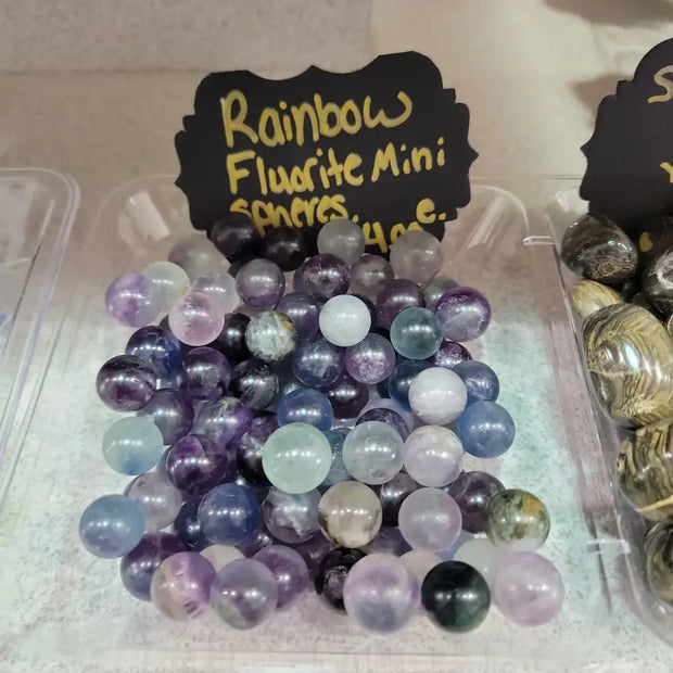 Rainbow Fluorite Mini Spheres - Spheres