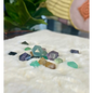 Rainbow Fluorite Octahedron - Tumbles