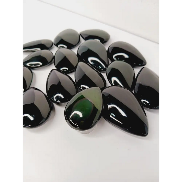 🌈🖤 Rainbow Obsidian Teardrop – Healing Protection and Heart Awakening ✨