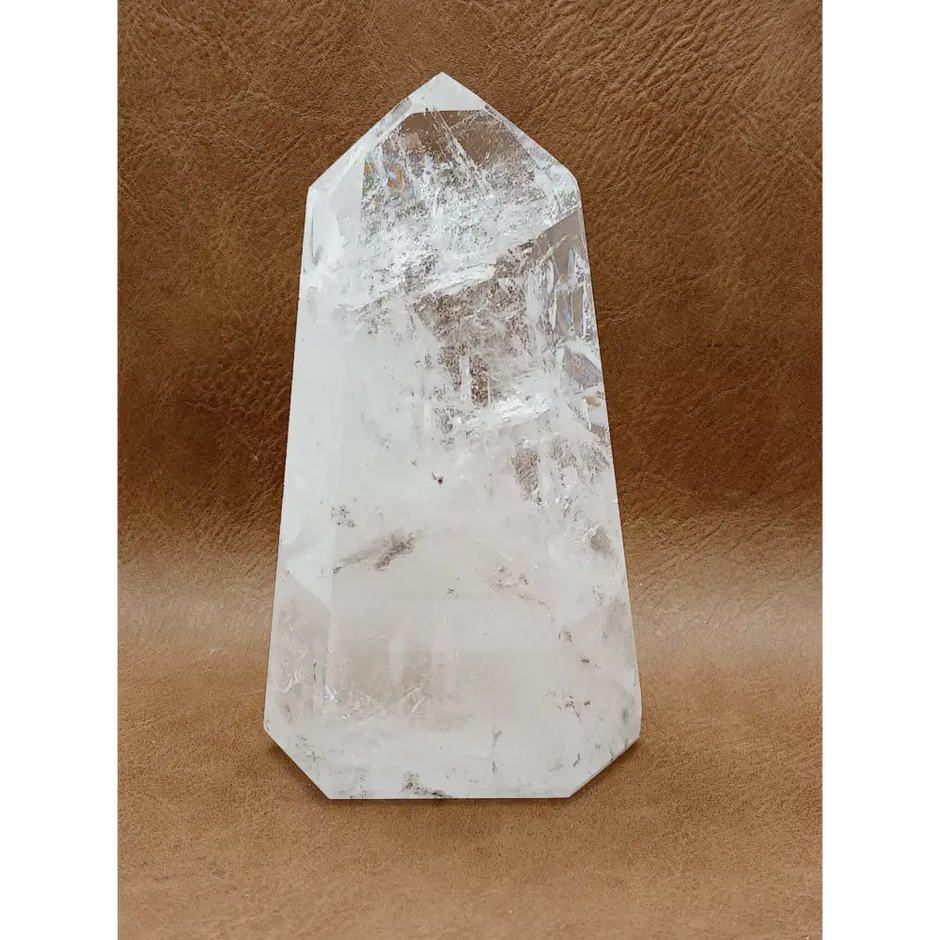 🌈✨ Rainbow Quartz Tower – Joy Clarity and Magical Light 🤍 - 17 - 4.5’’ - Towers
