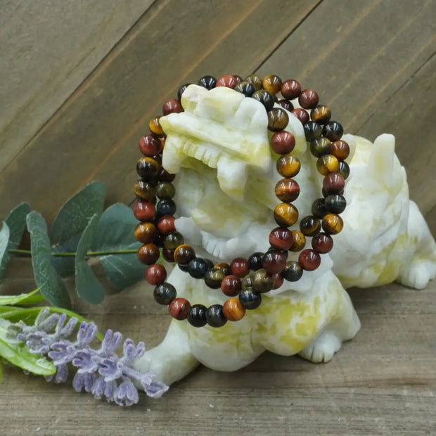 Rainbow Tigers Eye Bracelet - 6mm - OMC BRACELETS