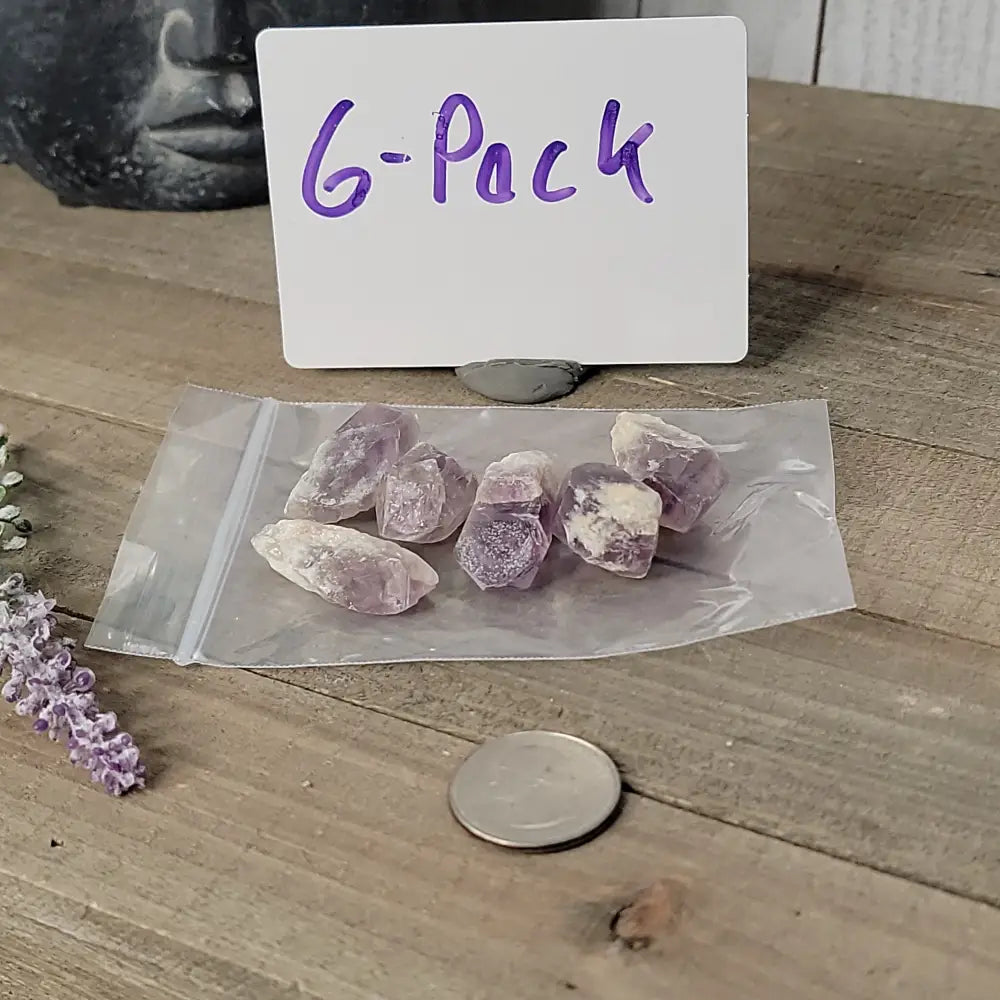 Raw Amethyst For Grid-Working - 6-Pack - Grid Working