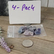 Raw Mixed Fluorite Pieces For Grid-Working - 4-Pack - Grid Working