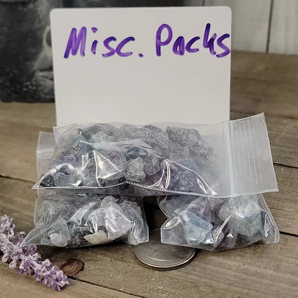 Raw Mixed Fluorite Pieces For Grid-Working - Misc. - Grid Working