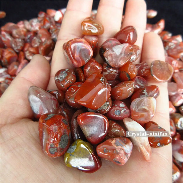 ❤️✨ Red Agate Tumbles – Grounding Strength & Fiery Confidence! 🔥 - Tumbles